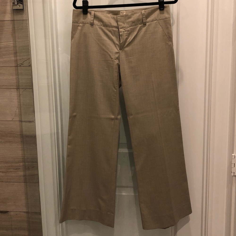 Ya-Ya Trouser Dark Beige with light pin striping
